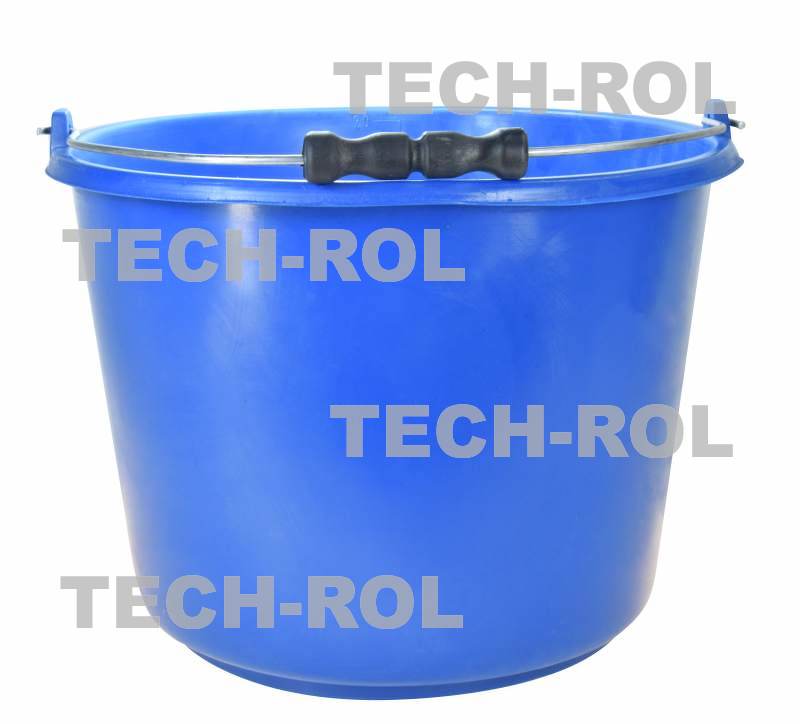 Wiadro plastikowe 20 litrów niebieskie z plastikową rączką Produkt