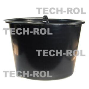 Wiadro plastikowe 20 litrów czarne Produkt krajowy