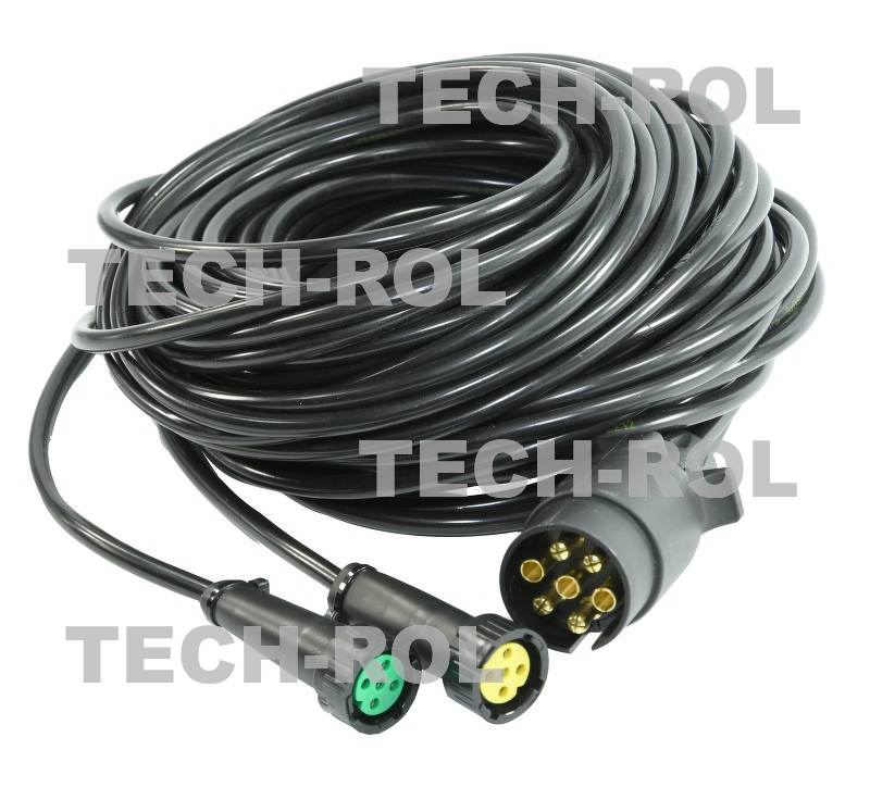 Wiązka instalacja elektryczna uniwersalna 12V wtyczka 7 PIN bajonety 5 PIN