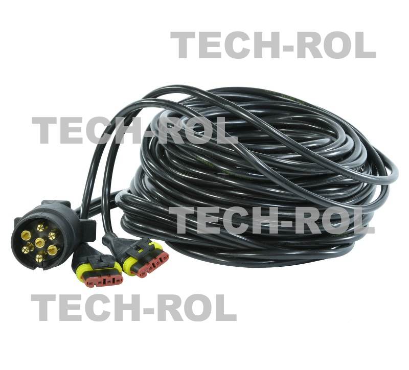 Wiązka instalacja elektryczna uniwersalna 12V wtyczka 7 PIN złącza