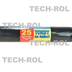 Worki na śmieci odpady Mocne - 45 mikronów czarne/niebieskie pojemność