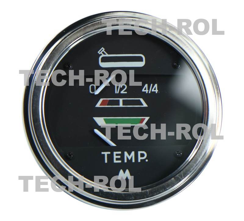 Wskaźnik dwufunkcyjny temperatura + paliwo Q-85 mm pasuje do MF Landini