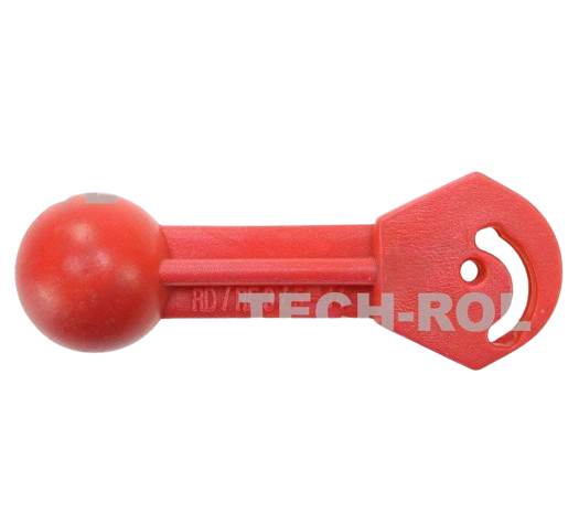 Dźwignia sekcji zaworu rozdzielacza czerwona krótka typy DURO FERMO