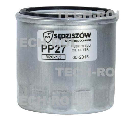 Filtr oleju do Same Volvo sk. PP27 PP-2.7 Sędziszów PZL
