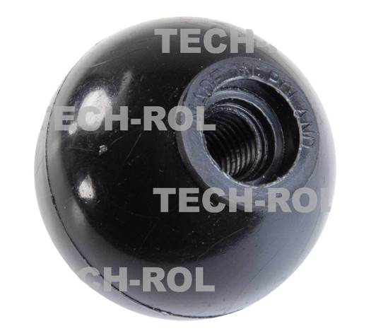 Gałka na dźwignię czarna okrągła fi-40 mm gwint metryczny M10 50753081