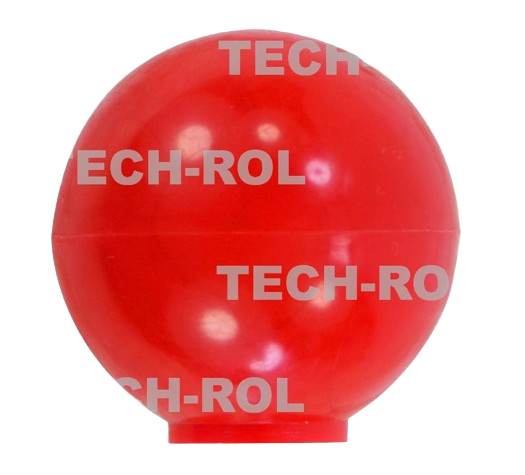 Gałka na dźwignię czerwona okrągła fi-32 mm gwint metryczny M10 Solus