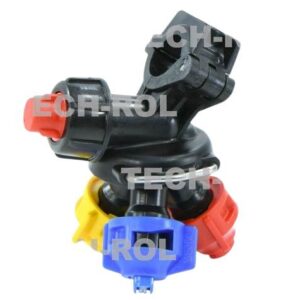 Głowica potrójna obrotowa kołpak ARAG na rurkę fi-20mm oring 8x3