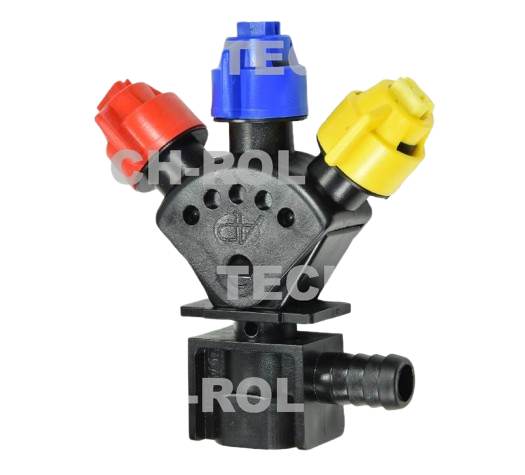 Głowica potrójna wahadłowa końcowa bez śruby typ RAU Opryskiwacz