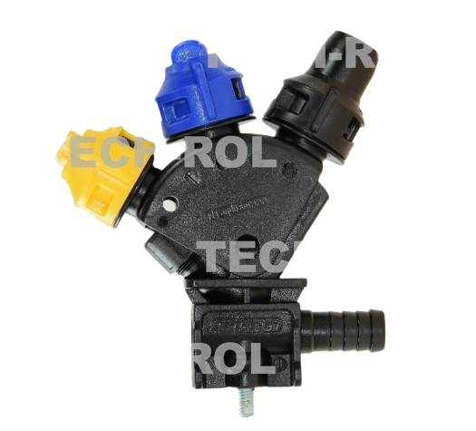 Głowica potrójna wahadłowa z RSM końcowa ze śrubą Opryskiwacz