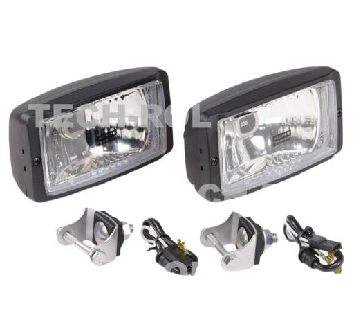 Halogen drogowy prostokątny 138 mm / 78 mm H3 12V / 24V komplet 2 sztuki