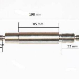 Wałek Przekładni Przedni Nowy Typ Gwint M12 Rozsiewacz Kos