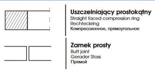 Pierścień Chromowy C-330 102,00x2,5x4,4