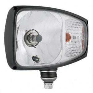 Reflektor H4 4f L 225x150+Obudowa Złącze Dt04-6p Żarówki 12v