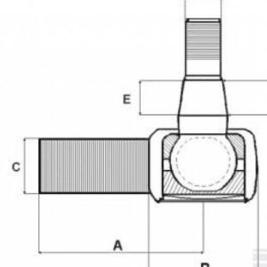Końcówka Drążka Zetor Prawa