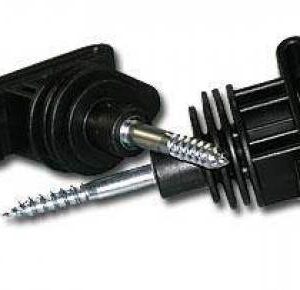 Izolator do taśmy z wkrętem do drewna 25szt