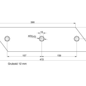 Płoza krótka b-200 pług