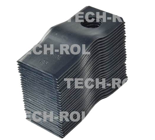 Komplet nożyków 105/49 mm 25 sztuk średnica otworu 21 mm nożyki gięte