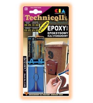Klej Epoksydowy Dwuskładnikowy 2x12ml Uniwersalny E-402 Technicqll