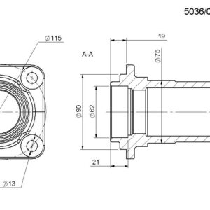 Piasta Przystawki Koła Pasowego Kosiarka Rotacyjna Z-036 Rolmus