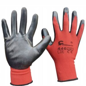 Rękawice Z Elastycznej Tkaniny Powlekane Chropowatym Marszczonym 12szt