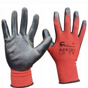 Rękawice Z Elastycznej Tkaniny Powlekane Chropowatym Marszczonym 12szt