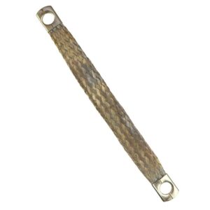 Przewód Masowy Oczka Fi-10mm Długość 197mm Plecionka Uniwersalny Niklowany