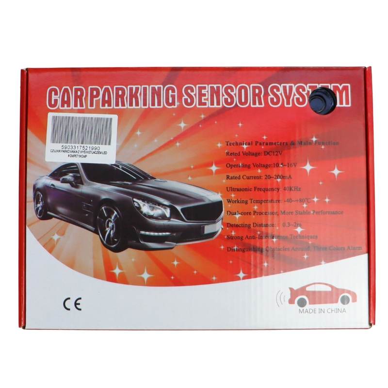 Czujnik Parkowania Z Wyświetlaczem Led 4 Czujniki