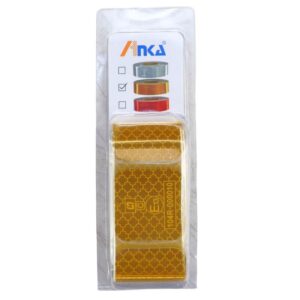 Taśma Odblaskowa Konturowa Szeroka 50mm Długa 4m Żółta