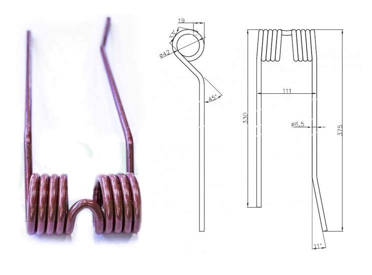 Palec Przewracarki Karuzelowej Mesko Środkowy Prawy Wąski Pz-106 Palec Przewracarki Karuzelowej Mesko Środkowy Prawy Wąski Pz-106 - obrazek 2