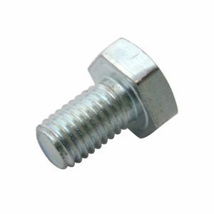 Śruba Z Łbem 6-Kątnym Pełny Gwint M10x16 Kl5.8 Din933 Ocynk Biały