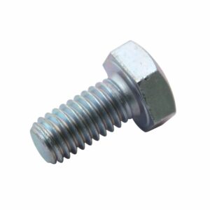 Śruba Z Łbem 6-Kątnym Pełny Gwint M6x12 Kl.8.8 Din933 Ocynk Biały