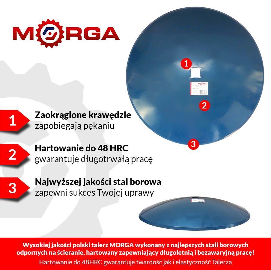 Talerz Gładki Fi-560mm Grubość 4mm Mocowanie Piasta Ap21 6 Otworów Rozstaw Talerz Gładki Fi-560mm Grubość 4mm Mocowanie Piasta Ap21 6 Otworów Rozstaw - obrazek 4