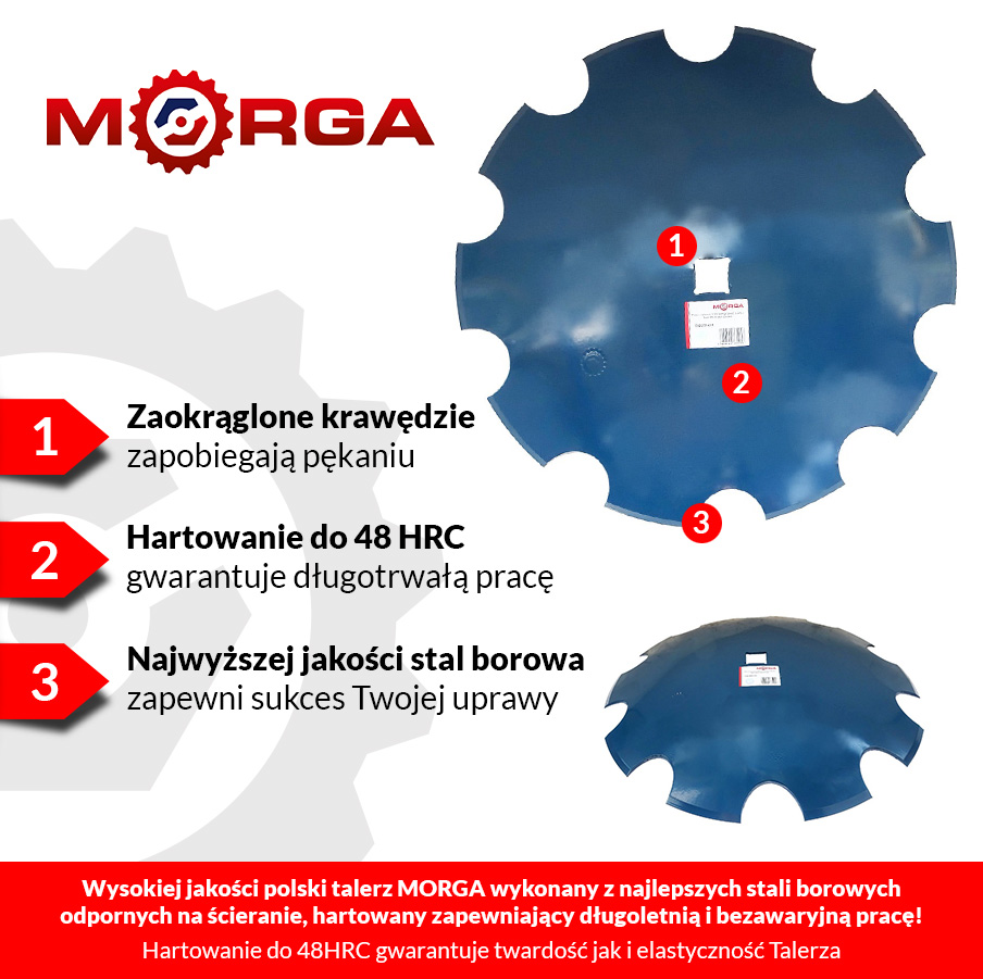 Talerz Uzębiony Fi-610mm Grubość 6mm Pod Piastę Ap21 6 Otworów Rozstaw Talerz Uzębiony Fi-610mm Grubość 6mm Pod Piastę Ap21 6 Otworów Rozstaw - obrazek 2