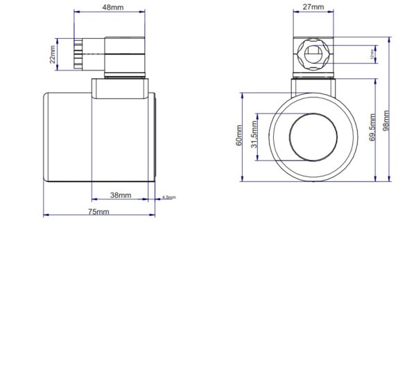 Cewka Dzielnika Elektrozaworu E12dvs6/2-80l E12dvs3/2-80l 24v Dc 48w - obrazek 5