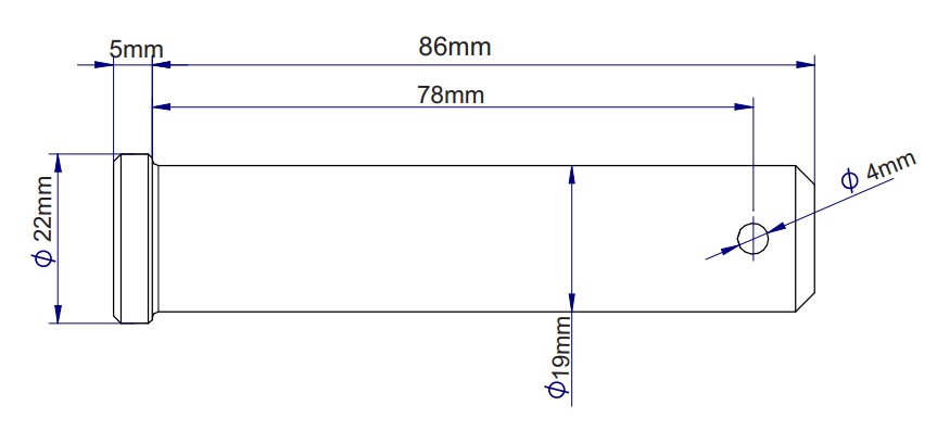 Sworzeń Łącznika Centralnego 893561m1 Hartowany Ursus Mf3 Mf4 Morga