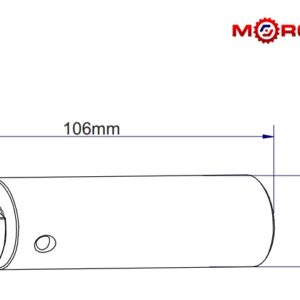 Sworzeń Wspornika Zaczepu Dolnego Ursus C-385 Hartowany Morga