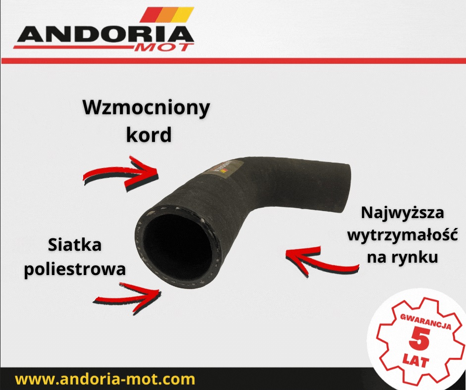 Przewód Gumowy Chłodnicy Prosty Bizon Z-056 Andoria Przewód Gumowy Chłodnicy Prosty Bizon Z-056 Andoria - obrazek 4