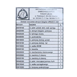 Komplet - Zestaw Uszczelek Skrzyni C-360
