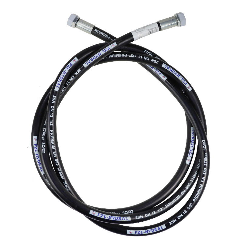 Przewód Hydrauliczny Gwint M22x1,5 Proste Płaska - Dkol L-3650mm