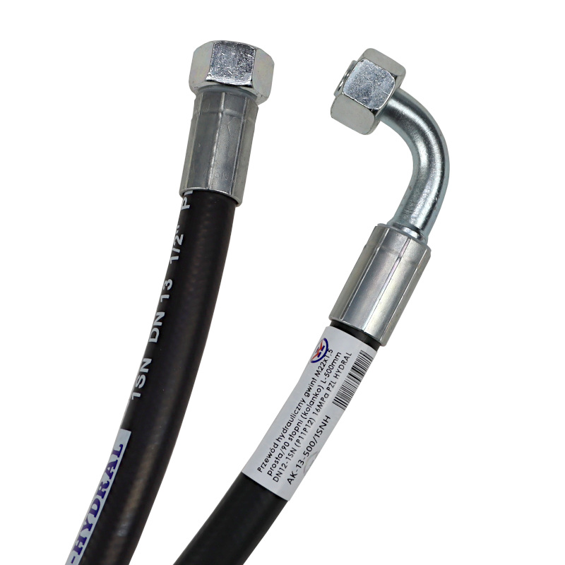 Przewód Hydrauliczny Gwint M22x1,5 Prosta - Kolanko Dkol - Dkol 90 Stopni Przewód Hydrauliczny Gwint M22x1,5 Prosta - Kolanko Dkol - Dkol 90 Stopni - obrazek 2