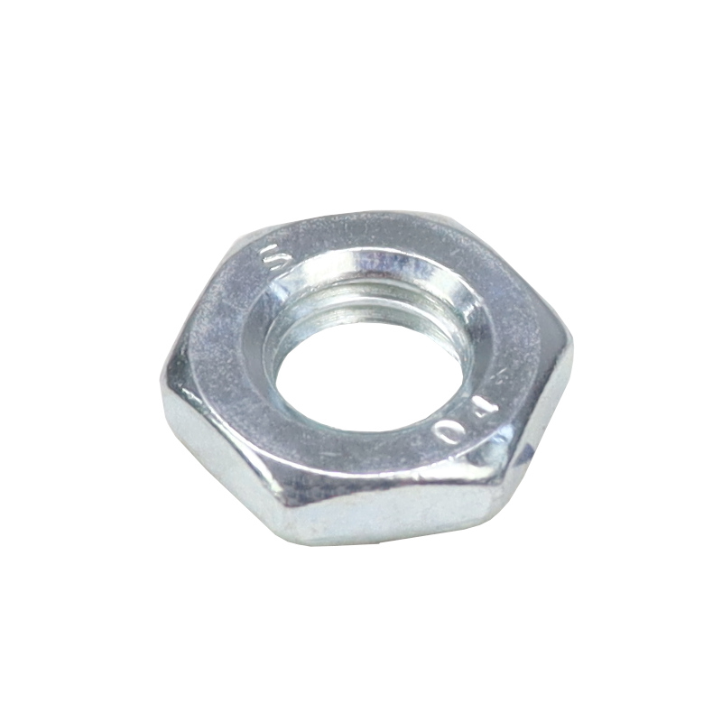 Nakrętka 6-Kątna Niska M10x1,5 Din439 Ocynk Biały 5423131/2 - Regulacji Nakrętka 6-Kątna Niska M10x1,5 Din439 Ocynk Biały 5423131/2 - Regulacji - obrazek 2