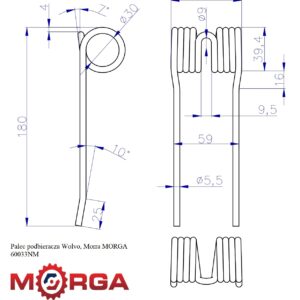 Palec Podbieracza Wolvo Morra Malowane Proszkowo Morga