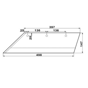 Lemiesz Lewy Pług Lemken 20"