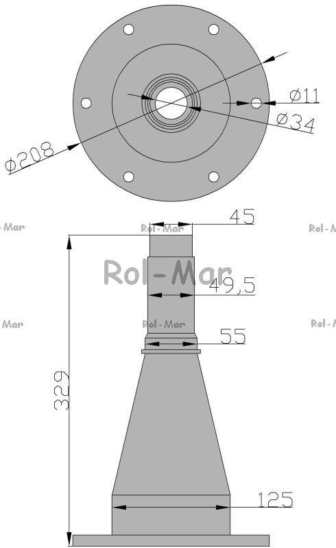 Piasta bębna kosiarka rotacyjna Piasta bębna kosiarka rotacyjna - obrazek 2