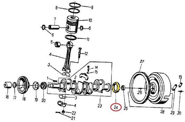 Odrzutnik tylny oleju c-360 Odrzutnik tylny oleju c-360 - obrazek 2