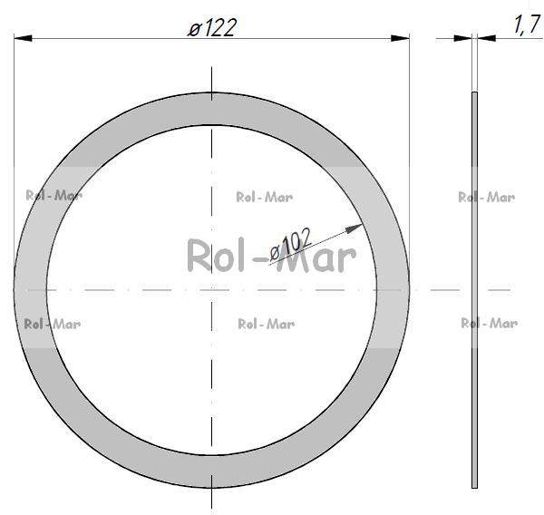Uszczelka czaszy fi 121mm/110mm opryskiwacz 10szt Uszczelka czaszy fi 121mm/110mm opryskiwacz 10szt - obrazek 2