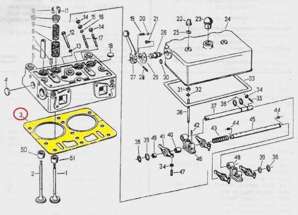 Uszczelka głowicy 42022090 c-330 Uszczelka głowicy 42022090 c-330 - obrazek 2