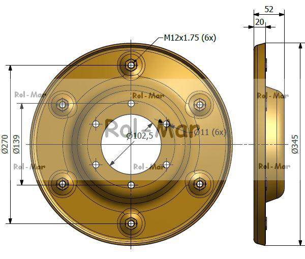 Talerz oporowy kosiarka rotacyjna Talerz oporowy kosiarka rotacyjna - obrazek 2