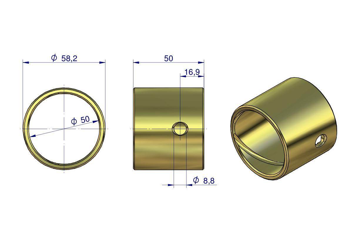 Tuleja podnośnika prawa c-330 Tuleja podnośnika prawa c-330 - obrazek 2