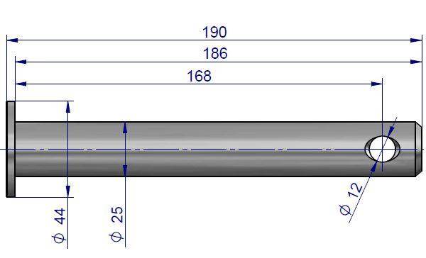 Sworzeń korpusu haka pociągowego c-330 Sworzeń korpusu haka pociągowego c-330 - obrazek 2